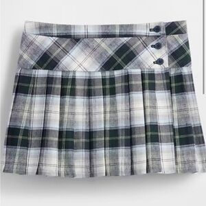 Plaid Women's Skirt in Black and Gray